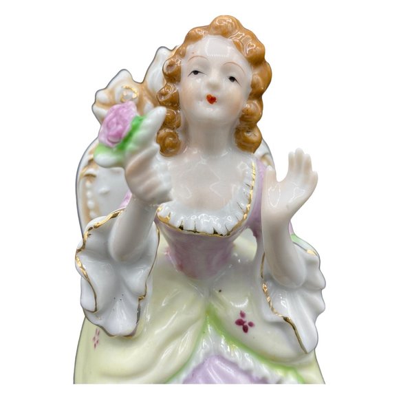 Vintage Hand Painted Andrea Victorian Figurine Q75A, Q75B - Picture 5 of 16